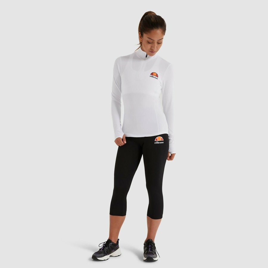 Ellesse Women'S Sofira 1/4 Zip Top White | Tops