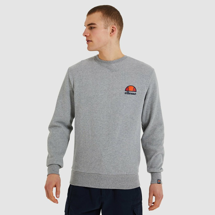 Ellesse Men'S Diveria Sweatshirt Grey Marl | Hoodies & Sweatshirts