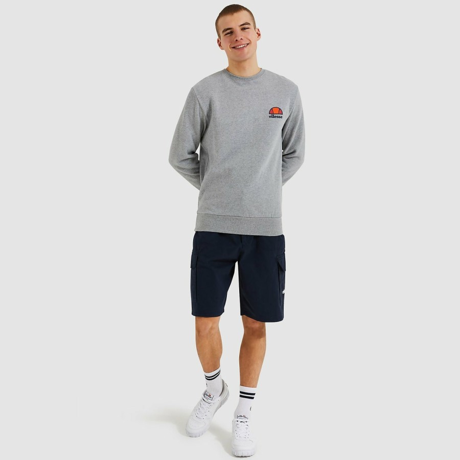 Ellesse Men'S Diveria Sweatshirt Grey Marl | Hoodies & Sweatshirts