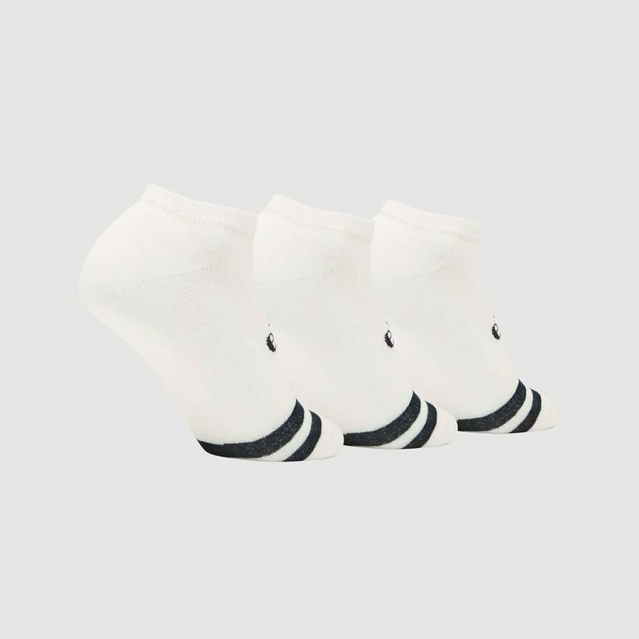 Ellesse Uni'S Melna 3 Pack Trainer Liner White | Socks & Underwear