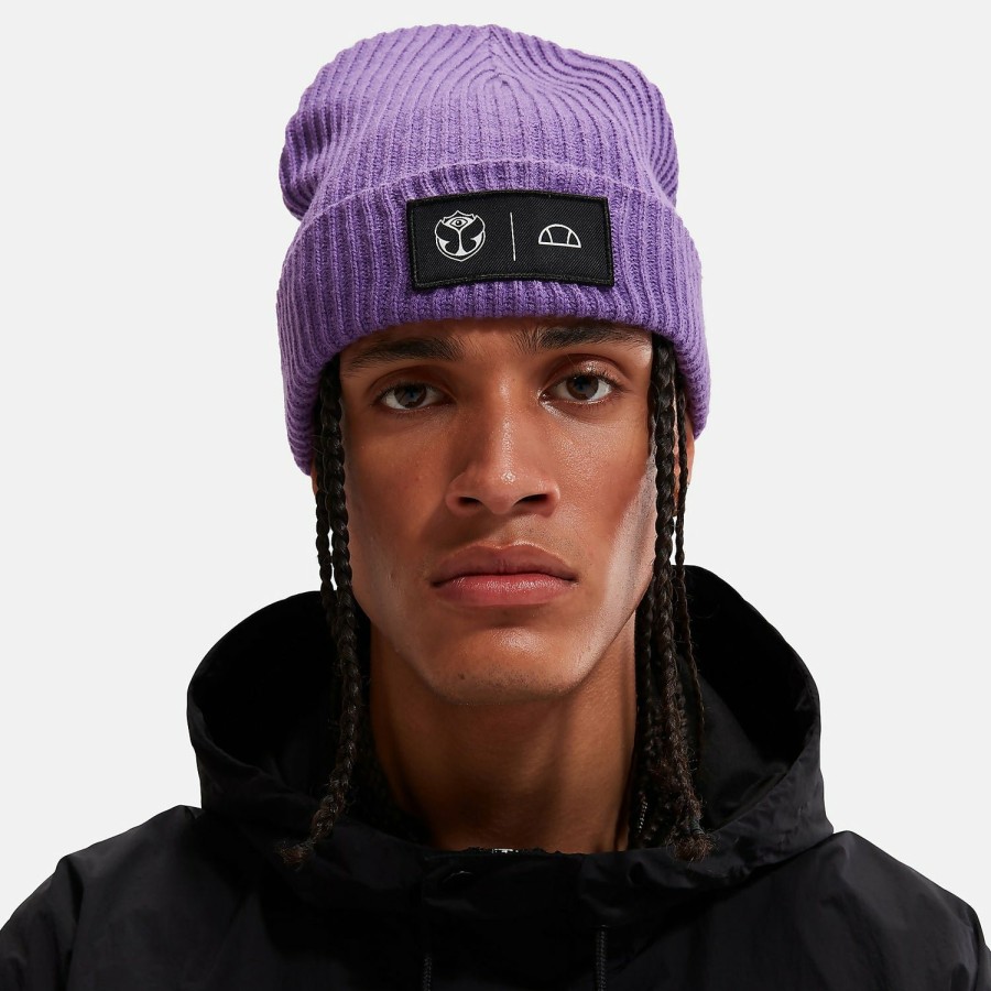 Ellesse Tomorrowland X Ellesse Knitted Beanie Purple | Hats